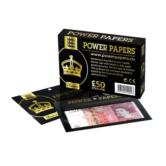 Pound Sterling Rolling Papers with Filter Tips by Power Papers, 3 image