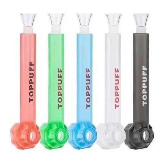 Bong-Pipe Top Puff (different colors), Color: Green, 4 image