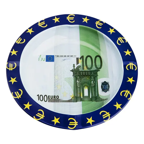 Metal Ashtray Lips or Euro, Size: 13х2 см, Color: Green