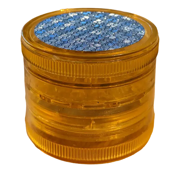Acrylic Grinder Classic 4 parts 63 mm, Color: Orange