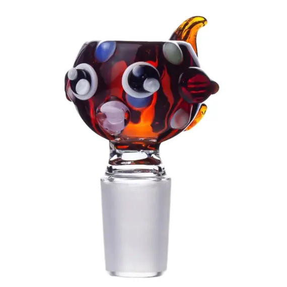 Glass Bong Bowl Fish 14.5mm