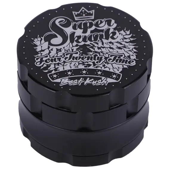 Black Metal Grinder Super Skunk 63 mm