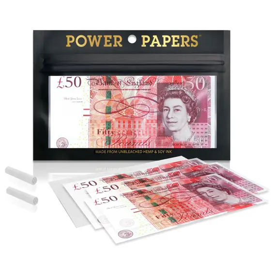 Pound Sterling Rolling Papers with Filter Tips by Power Papers, 2 image