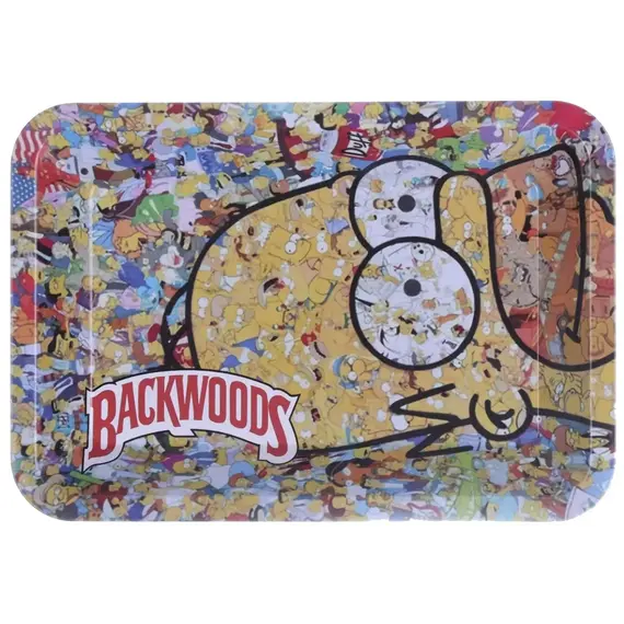 Металлический поднос Backwoods (разные принты), Размер: 180 х 125, Цвет: жёлтый, изображение 2