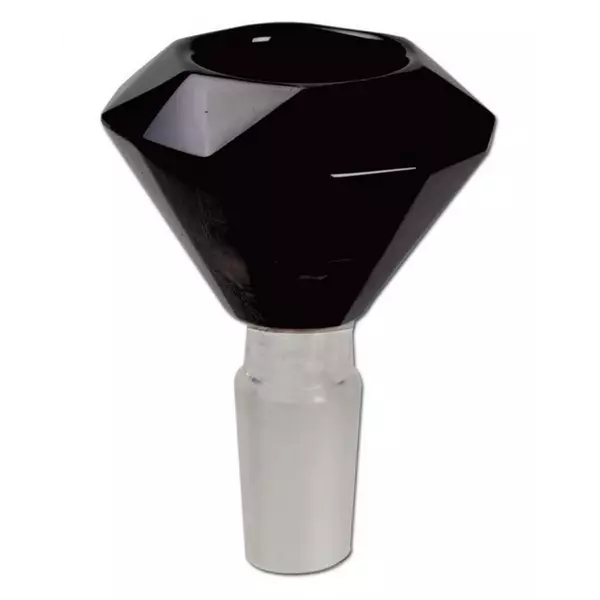 Glass Bucket Diamond Black 14.5 mm
