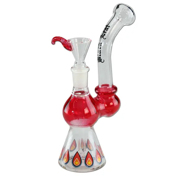 Compact Red Bong by Black Leaf: Style Meets Durability