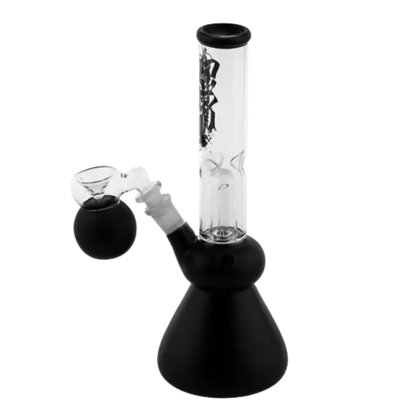 Experience Smooth Elegance with Our Matte Black Glass Bong