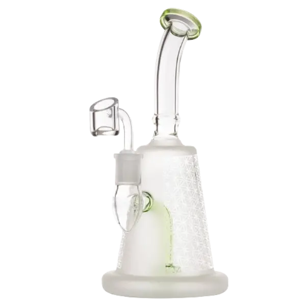 Limited Edition Amsterdam Bent Neck Oil Bong – A Fusion of Style & Function, Color: Green