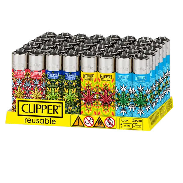 High Mandala Clipper Lighters – Ignite with Style, Color: Red