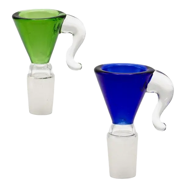Amsterdam Bowl with Handle: Style & Convenience for Your Bong, Color: Blue