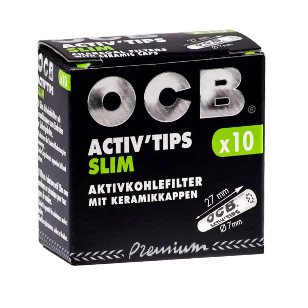 Enhance Your Smoke with OCB Activ Tips Slim Charcoal Filters