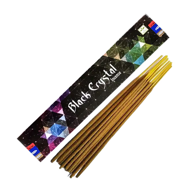Satya Black Crystal Incense Sticks: Serenity in Every Breath