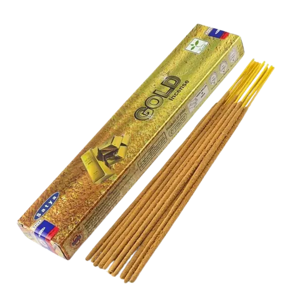 Satya Gold Incense Sticks: Essence of Tranquility