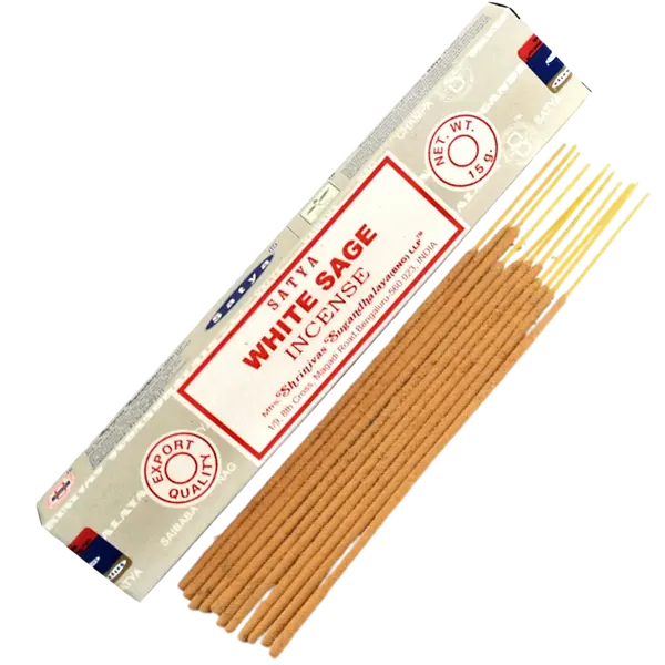 Satya White Sage Incense Sticks: Essence of Nature's Tranquility