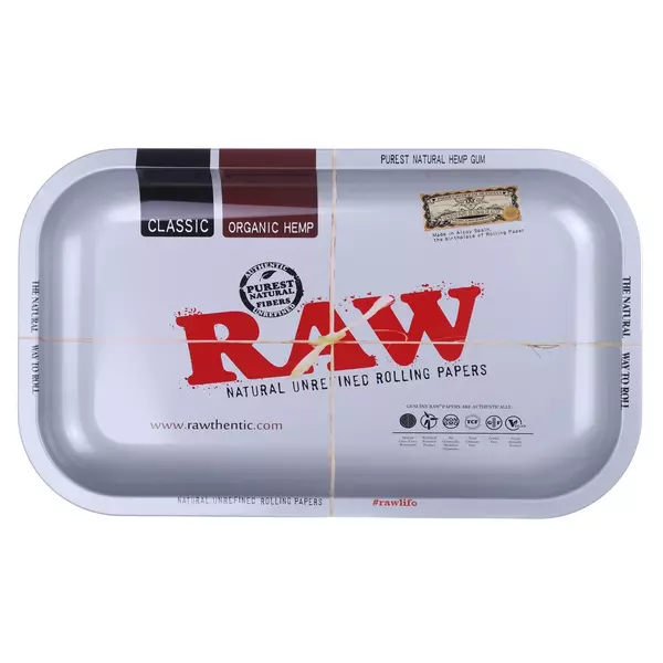 Metal Tray RAW (Different Prints), Size: 27-16, Color: Gray