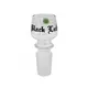 Rounded Glass Bowl Black Leaf 18.8 mm, Bowl Joint Size: 18.8, Color: Green
