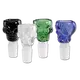 Skull Glass Bowl 18.8mm (Various Colors), Bowl Joint Size: 18.8, Color: Black