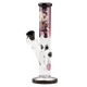 Grace Glass Straight Bong Angry Cat