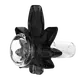 Hemp Leaf Bong Glass Bowl 18,8mm Color Variety, Color: Black