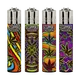 Clipper Neon Leaves 6 Lighter (Various Colors), Color: Yellow