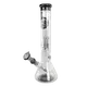 Black Leaf Metal Wave Piston Bong