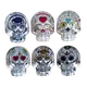 Glass Skull Ashtray (Different Prints), Color: Yellow