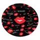 Metal Ashtray Lips or Euro, Size: 13х2 см, Color: Black